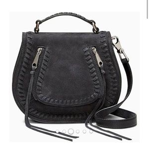 Rebecca Minkoff Black Leather Saddle Bag 🌟